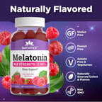 Natvites Melatonin Gummies Max Strength 10mg Sleep Support - 180 Count - image 4