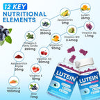 Zetelixia Lutein Gummies, Blueberry Flavor