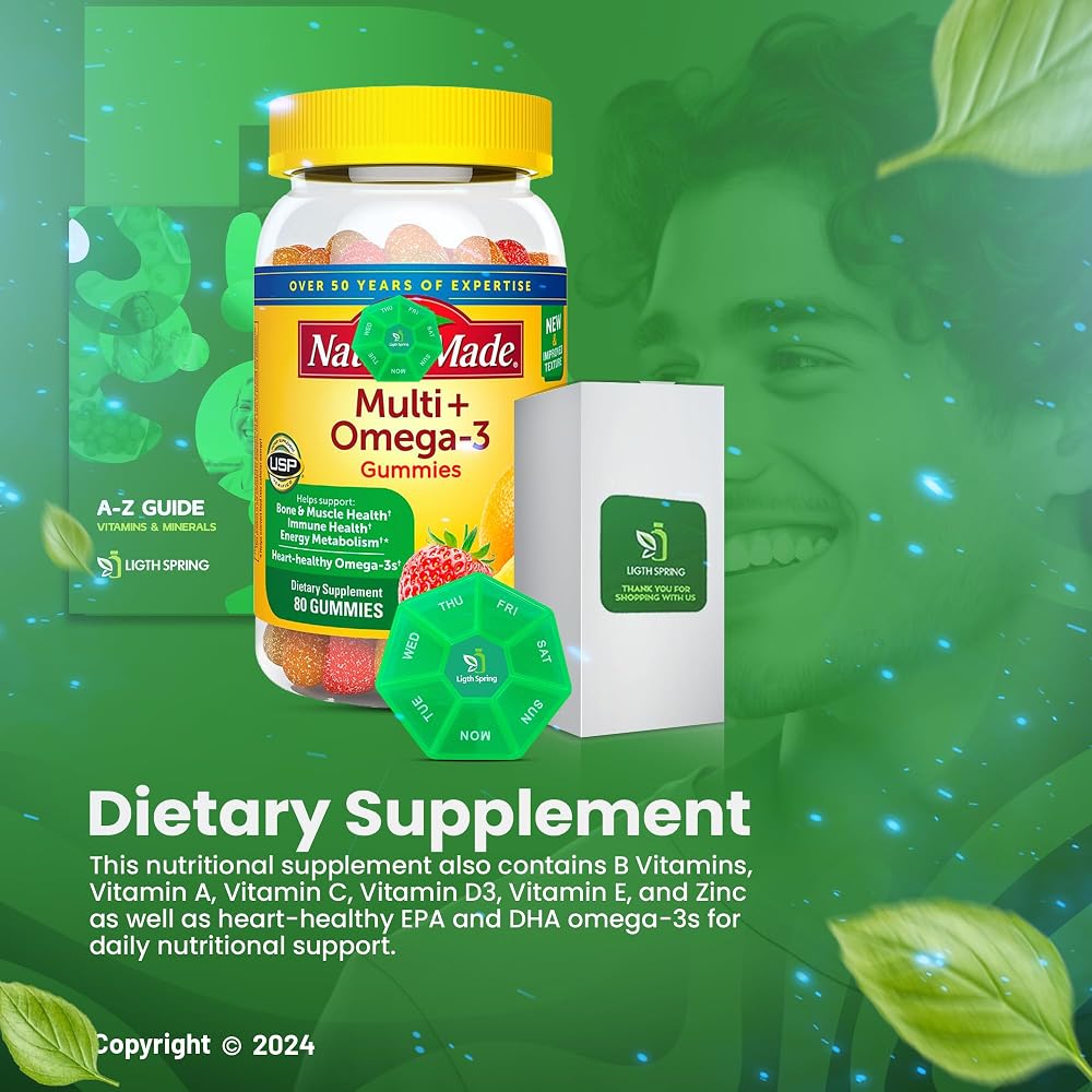LightSpring Multivitamin + Omega-3 Gummies - 80 Count - image 5