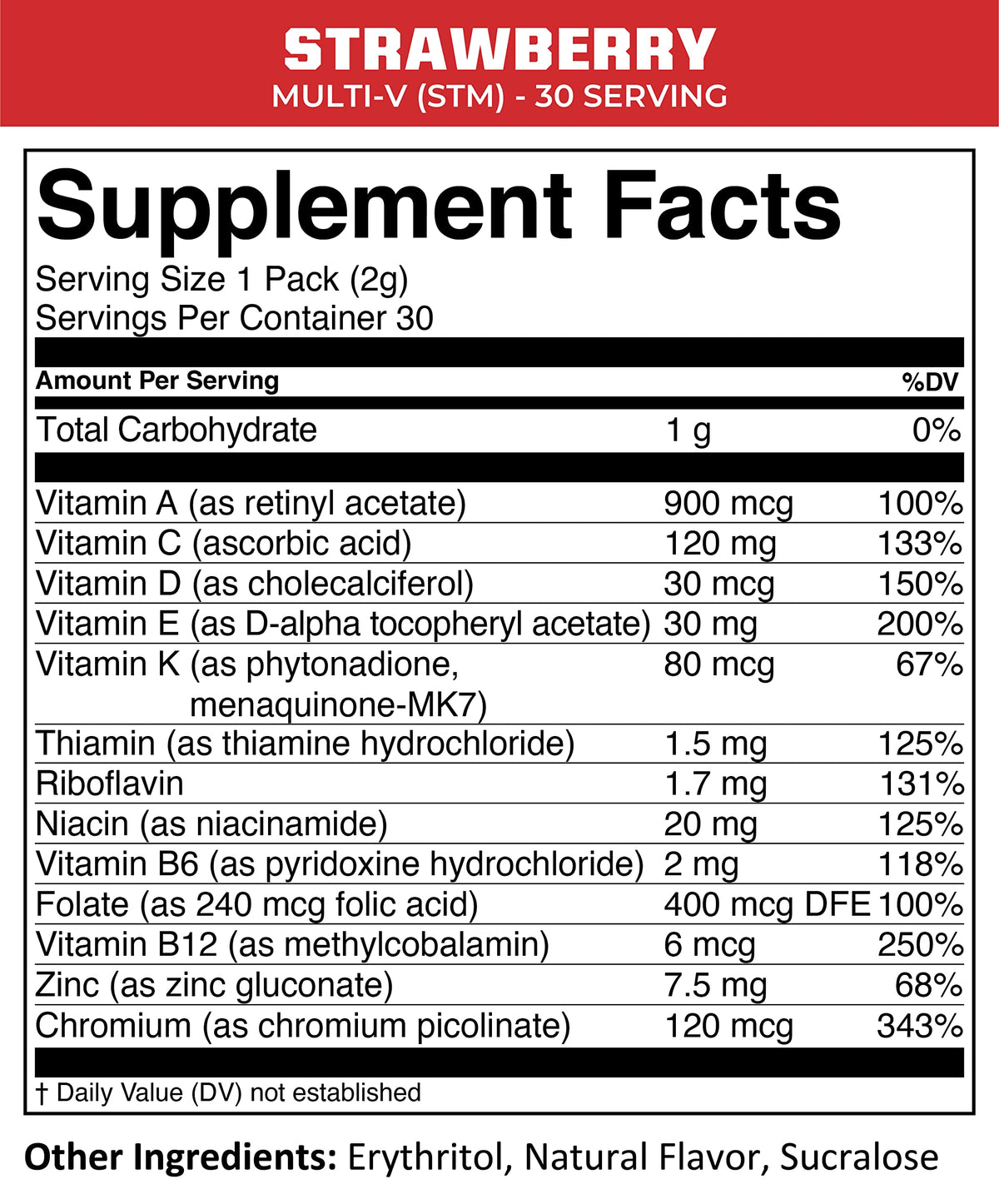 MTN OPS Multi-V STM Daily Multivitamin Powder - 30 Servings - image 2