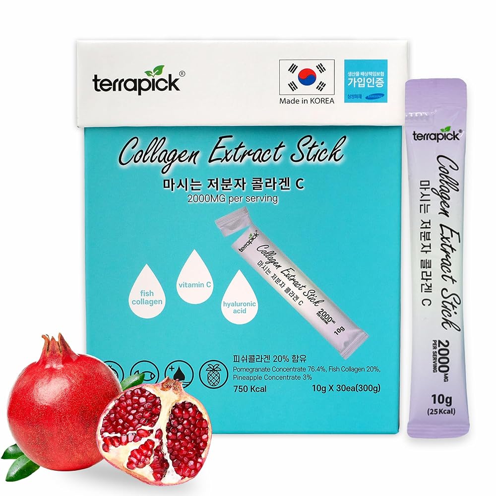 TERRAPICK Korean Marine Collagen Sticks Liquid Drink - 30 Sachets