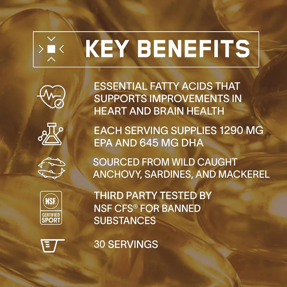 BARE PERFORMANCE NUTRITION Strong Omega Fish Oil - 30 Softgels - image 3