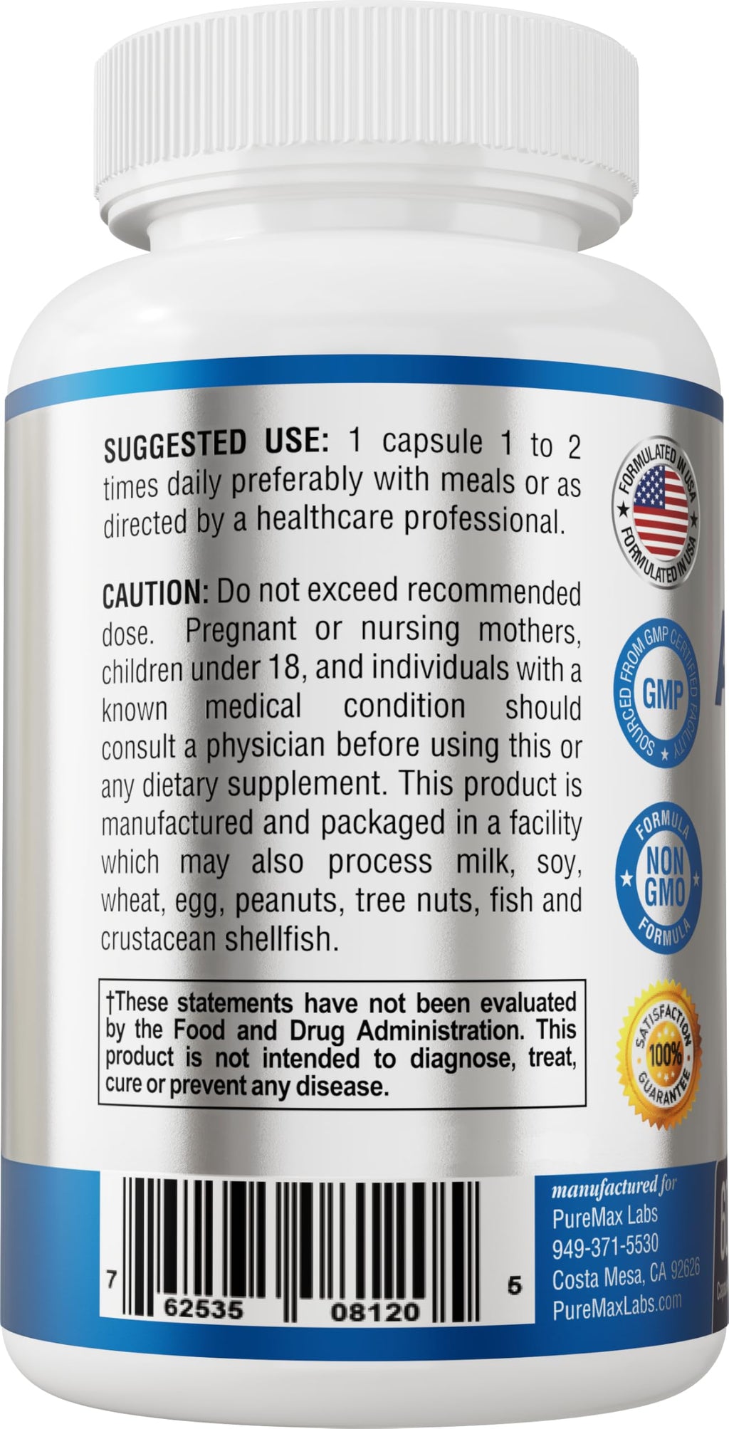 YUMMYVITE Adrenal Support Cortisol Manager Stress Relief - 60 Capsules - image 5