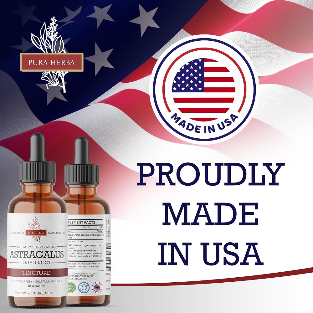 Pura Herba Organic Astragalus Tincture Immune Support - 2 Fl Oz - image 4
