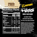 Mutant Mass Weight Gainer Protein Powder, Cookies & Cream - 5 lb - image 6