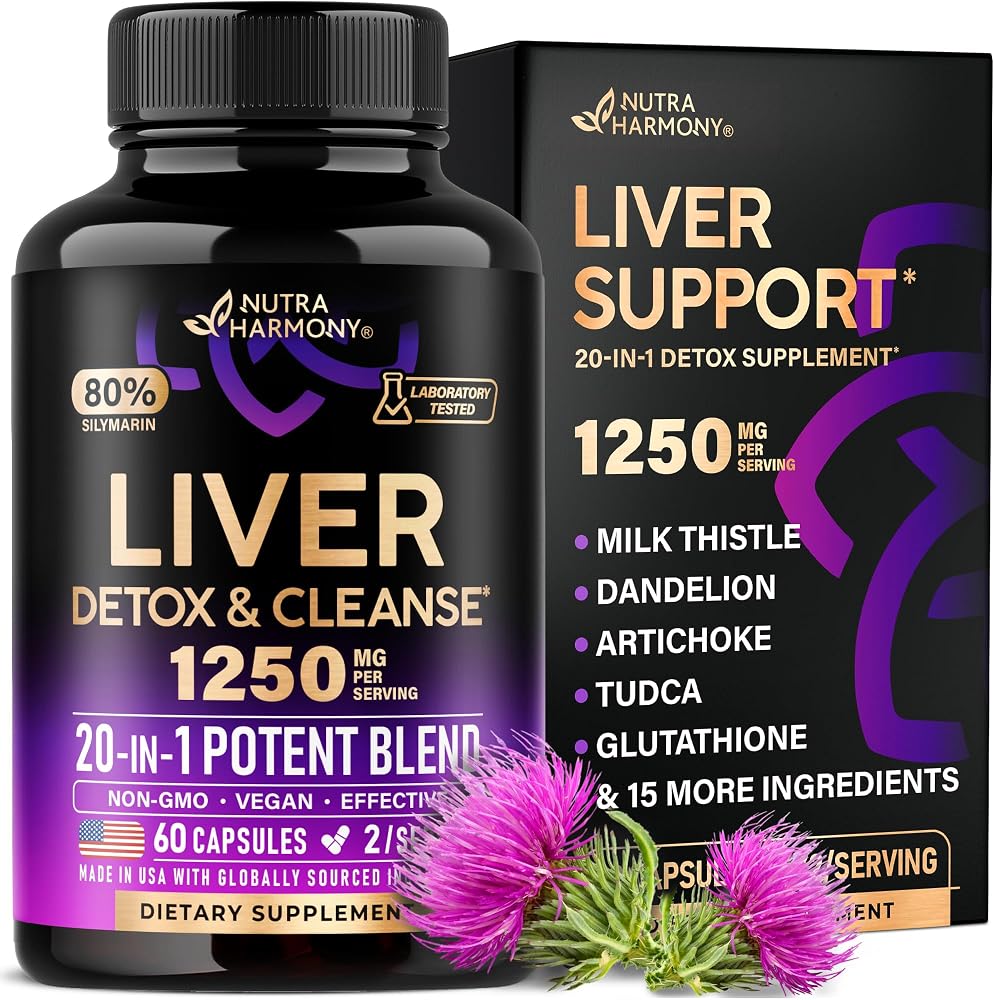 NUTRAHARMONY Liver Cleanse Detox & Repair - Milk Thistle