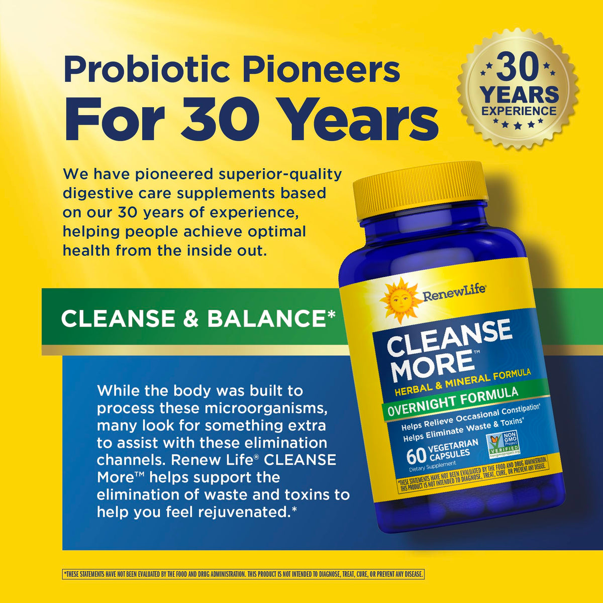 Renew Life Cleanse More Herbal Formula - 60 Vegetarian Capsules - image 5