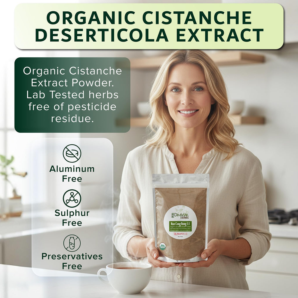 Dimmak Herbs Organic Cistanche Deserticola Extract 5:1 Powder - 4oz - image 2