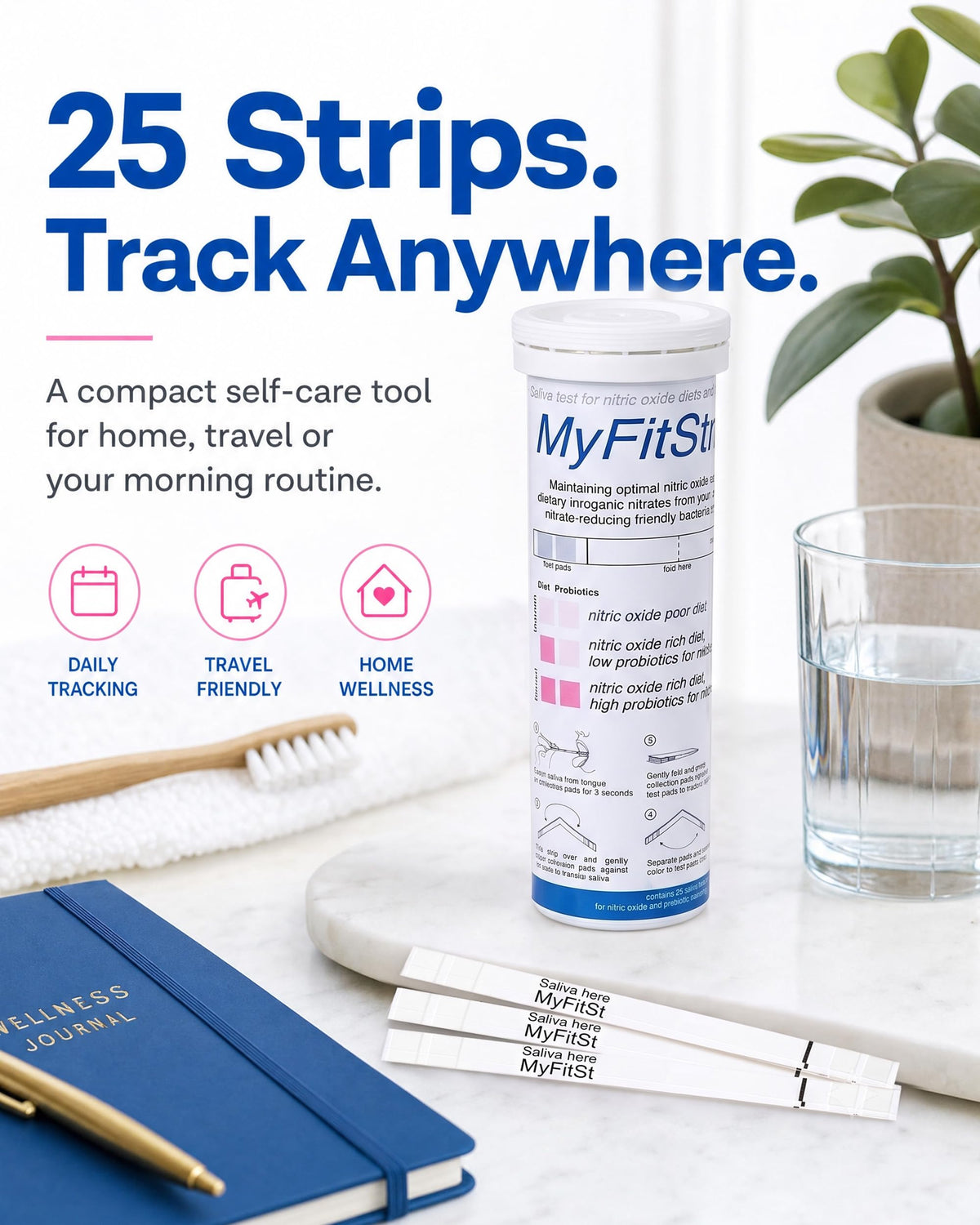 MyFitStrip Nitric Oxide Saliva Strips - 25 Count - image 6