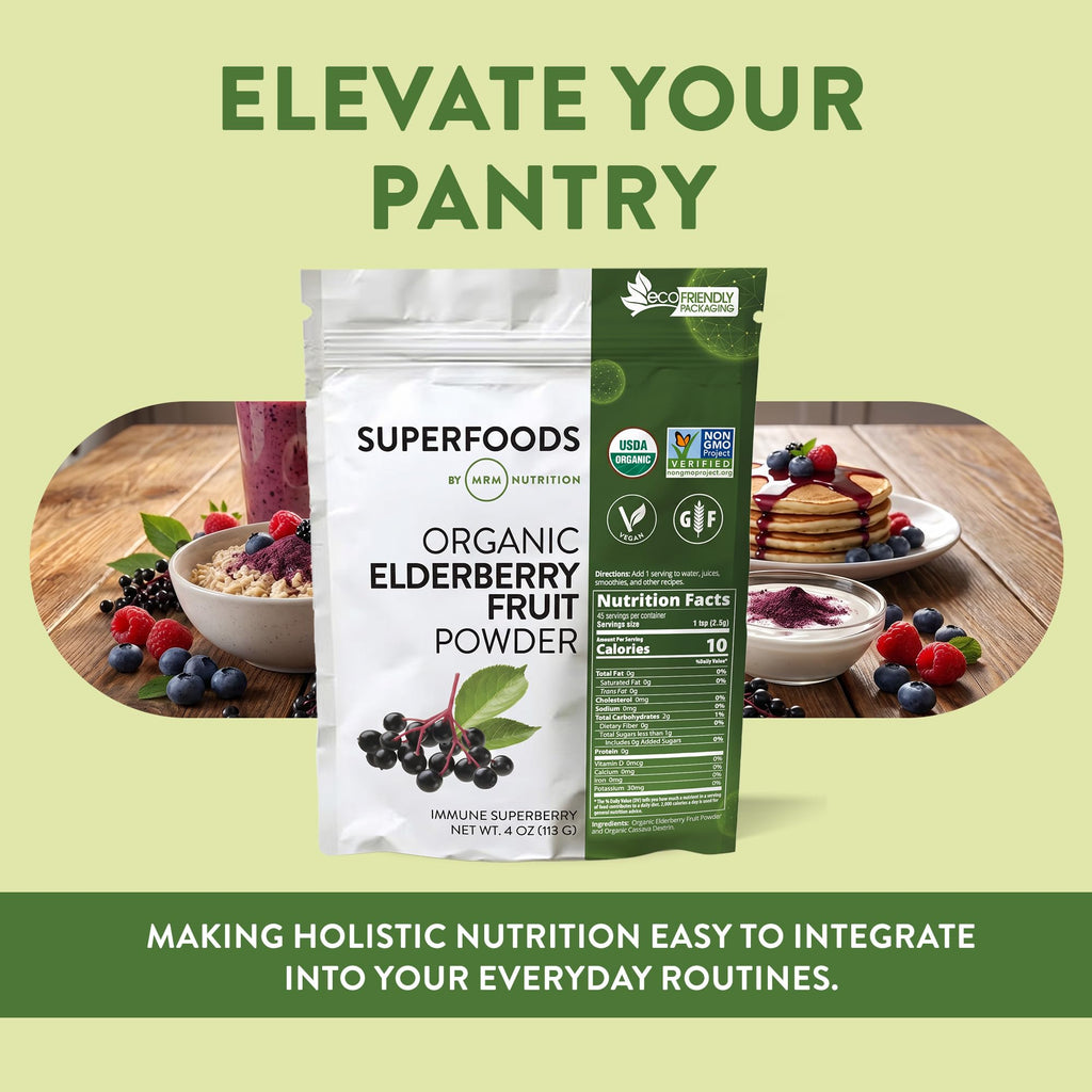 MRM Organic Elderberry Fruit Powder - 45 Servings - image 6