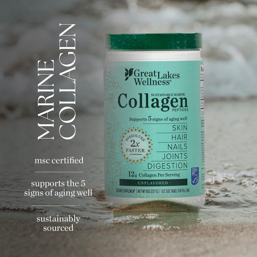 Great Lakes Wellness Sustainable Marine Collagen Peptides for Skin