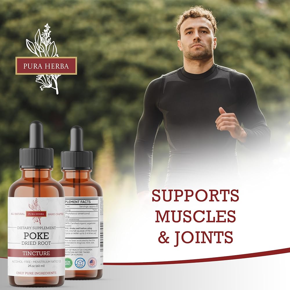 Pura Herba Organic Poke Root Tincture for Immune Support - 2 Fl Oz - image 2