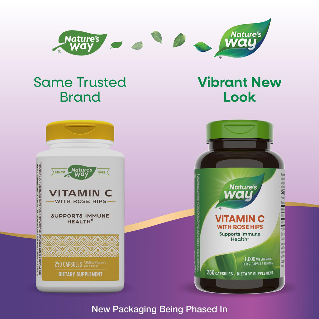 Nature's Way Vitamin C with Rose Hips 500 mg - 250 Capsules - image 3