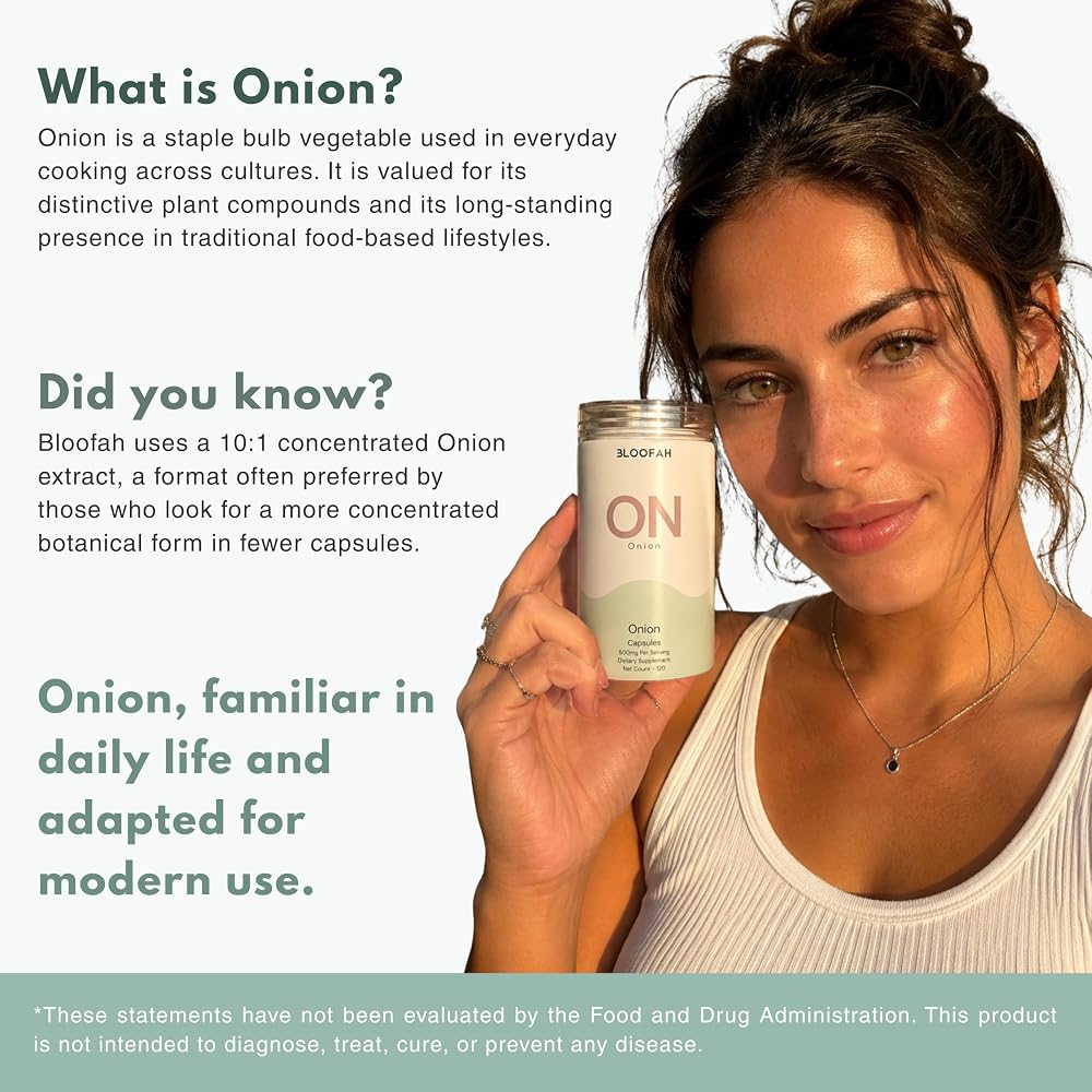 Bloofah Onion Extract Capsules 500mg - 120 Capsules - image 3