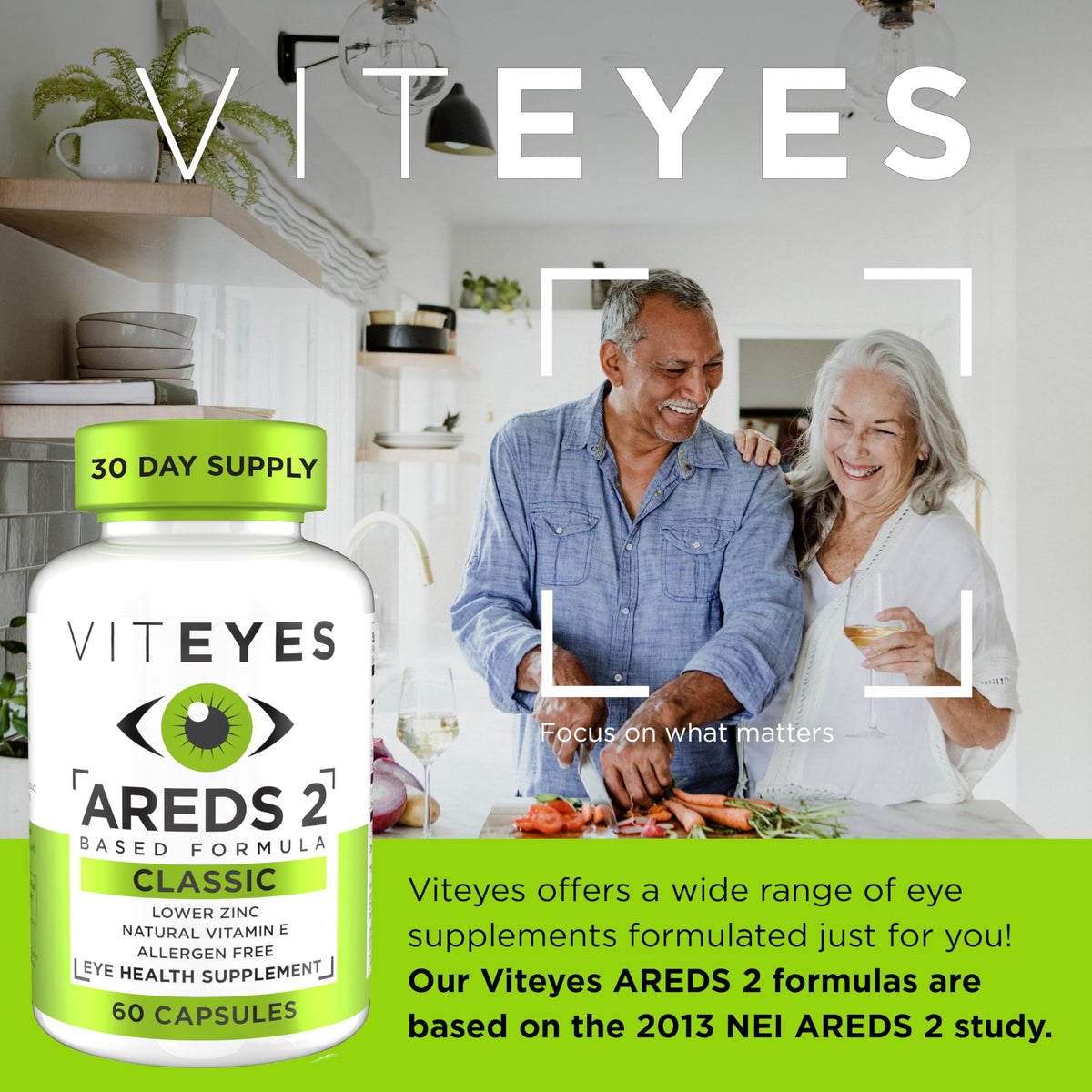Viteyes AREDS 2 Eye Vitamins Classic Macular Support - 60 Capsules - image 2