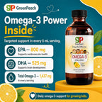 GreenPeach Omega 3 for Kids Liquid Fish Oil - 4 oz - image 3
