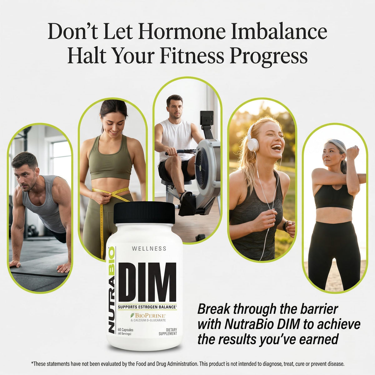 NutraBio DIM Supplement Supports Estrogen Balance 100mg - 60 Vegetable Capsules - image 4