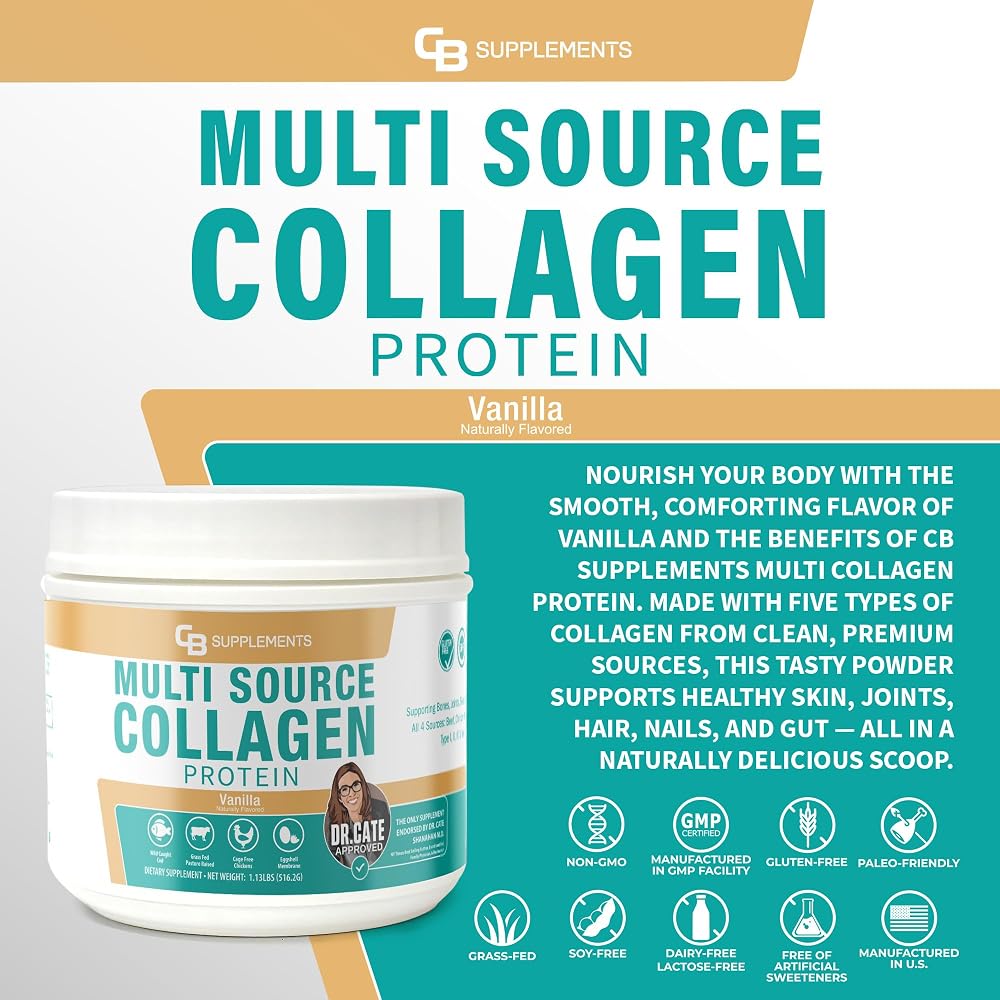 CB Supplements Multi Collagen Protein Powder - 58 Servings - image 2