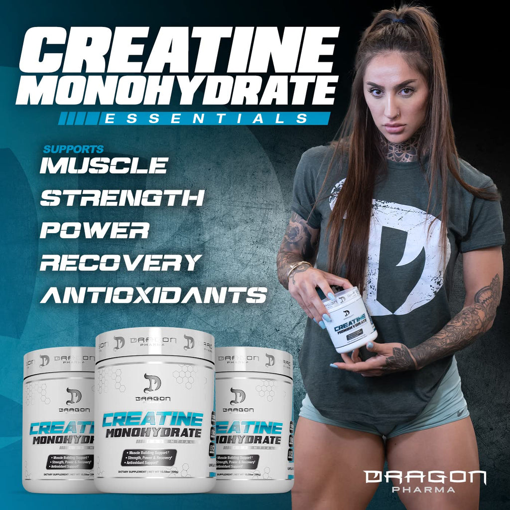 DRAGON PHARMA Creatine Monohydrate Powder - 60 Servings - image 3