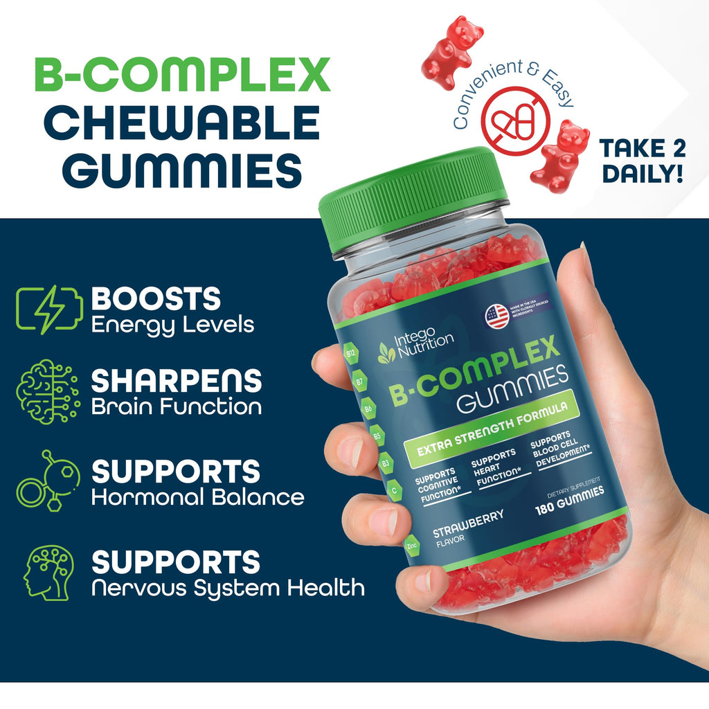 INTEGO NUTRITION Vitamin B-Complex Chewable Gummies - Adult