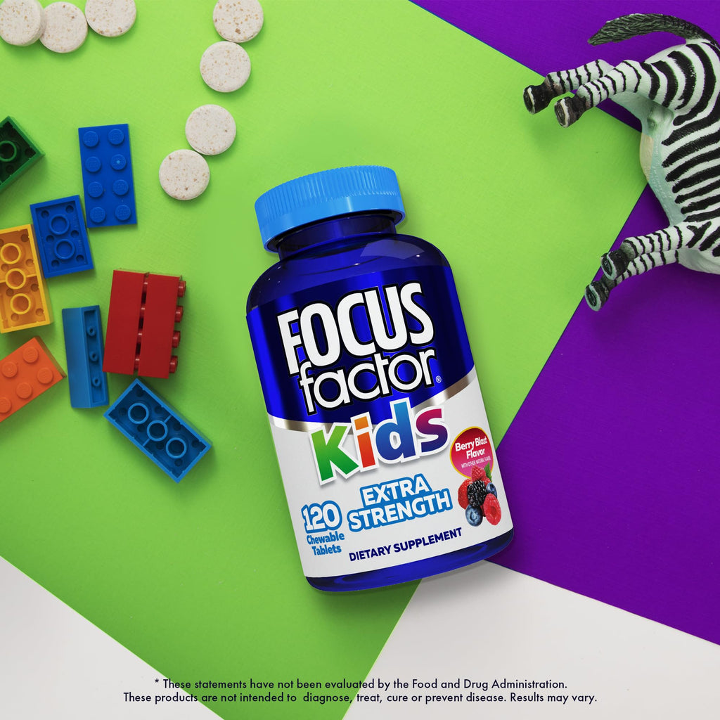 Focus Factor Kids Extra Strength Brain Health Chewable - 120 Count - image 7