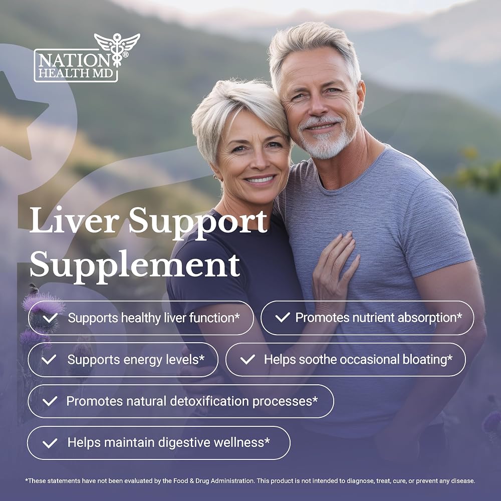 NATION HEALTH MD Liver Renew - Liver Cleanse Detox & Repair - Liver