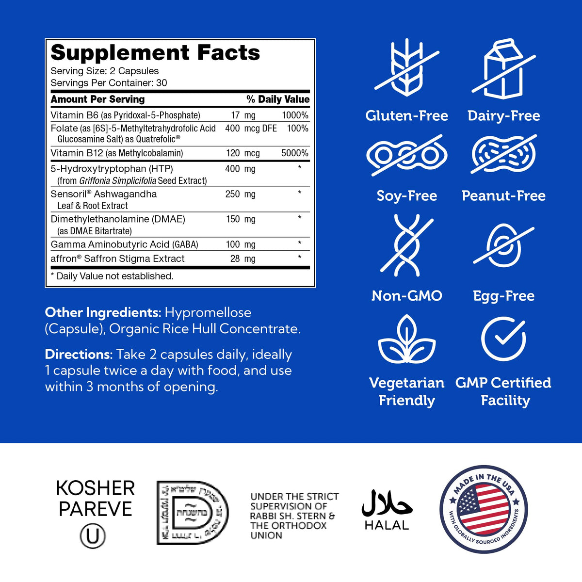 Zahler Mastermind Comprehensive Mood Formula - 60 Capsules - image 5