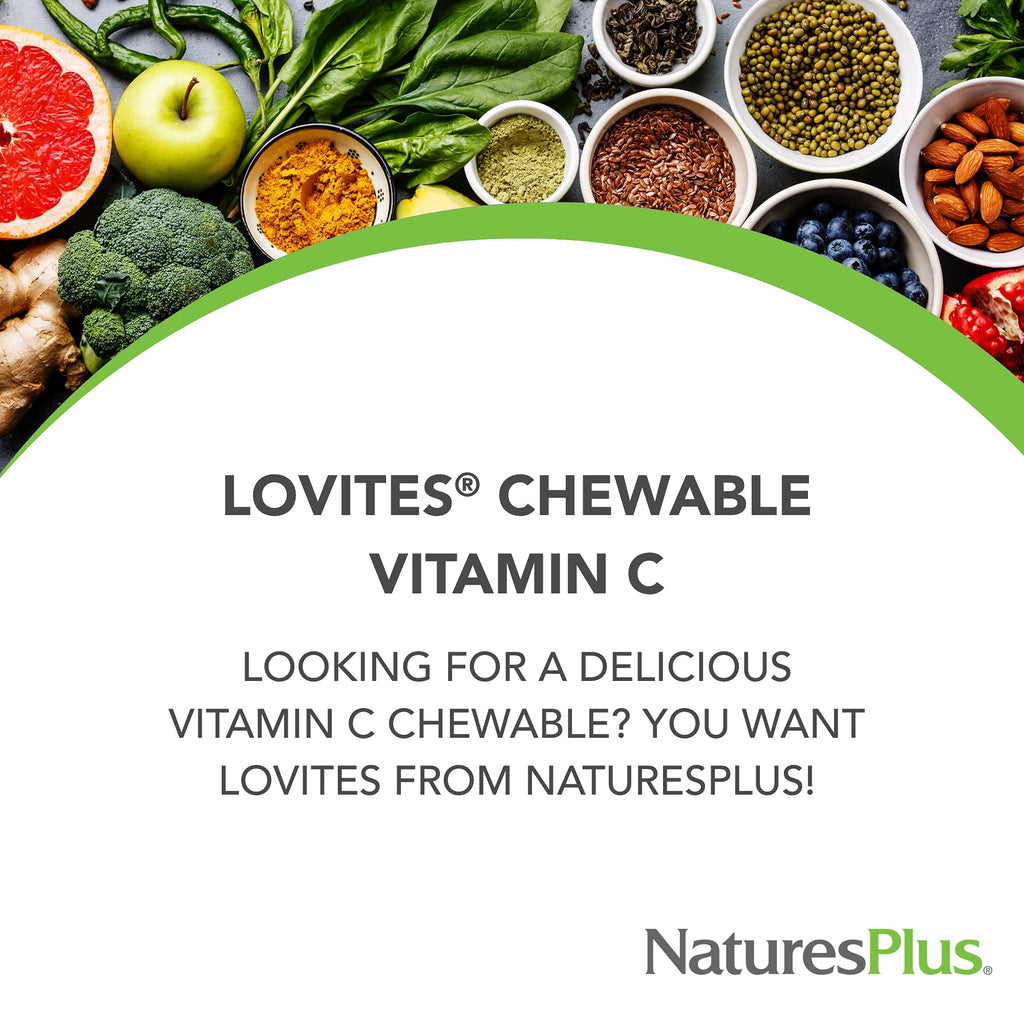 NaturesPlus Lovites Vitamin C 500mg Chewable Tablets - 90 Count - image 3