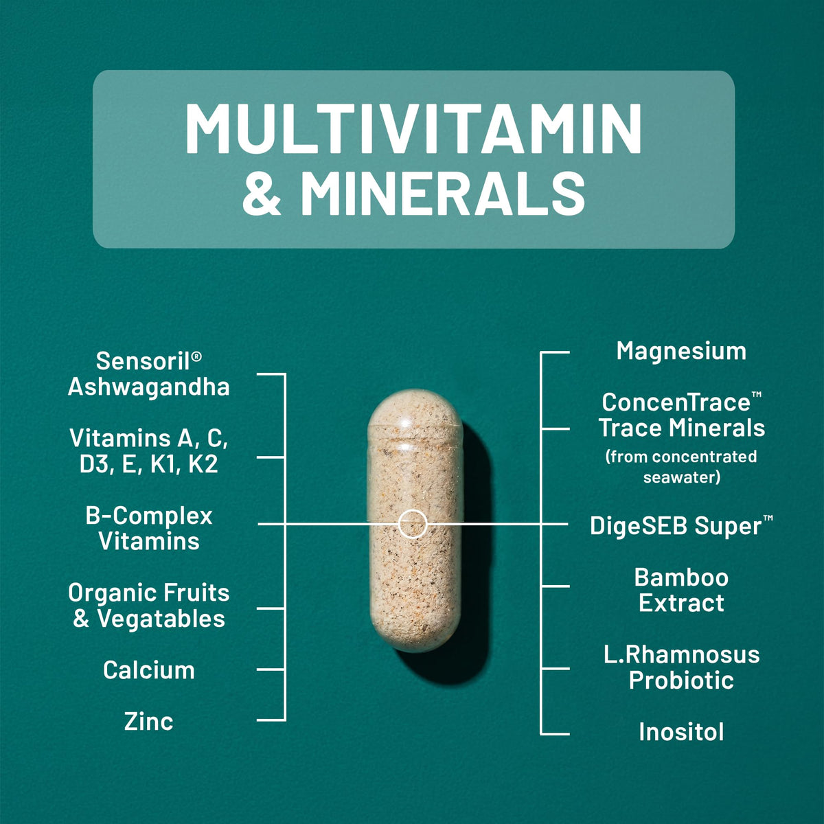 NatureWise Men's Multivitamin with Stress Support - 60 Capsules - image 3