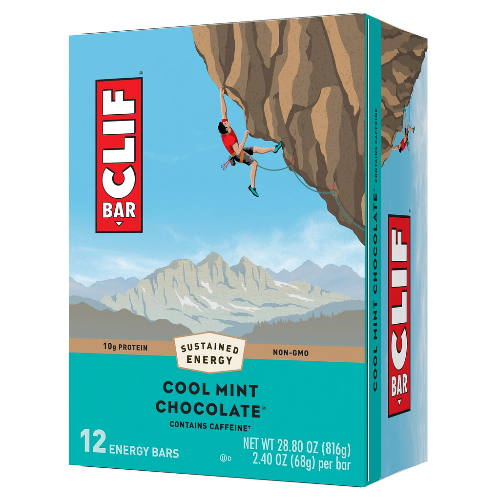 CLIF Bar Cool Mint Chocolate Energy Bars - 12 Pack