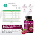 GriMed Beet Root 1500mg with Grape Seed Extract - 180 Capsules - image 8
