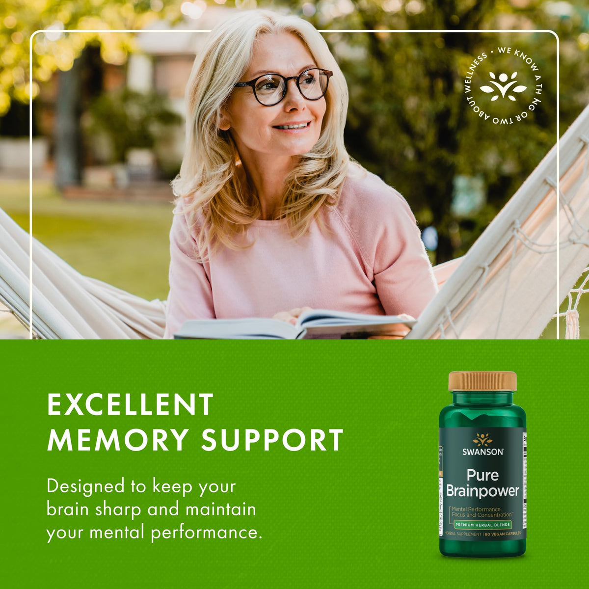 Swanson Pure Brainpower Brain Health Supplement - 120 Vegetarian Capsules - image 6