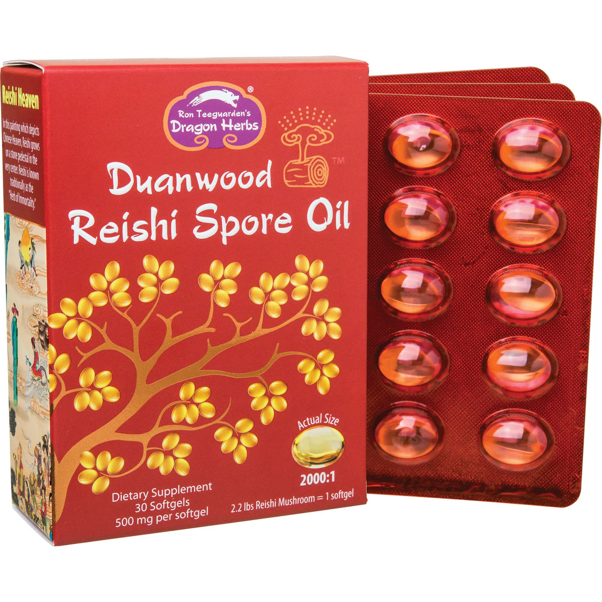 Dragon Herbs Duanwood Reishi Spore Oil Softgels - 30 Softgels