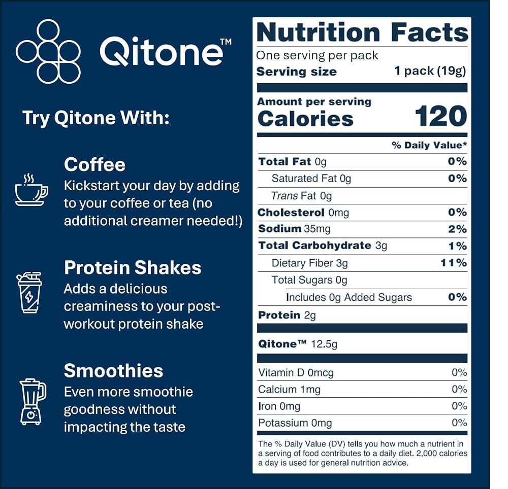 Qitone, Ketone Powder, 5X Stronger Than MCT Oil, Boosts Ketone Levels