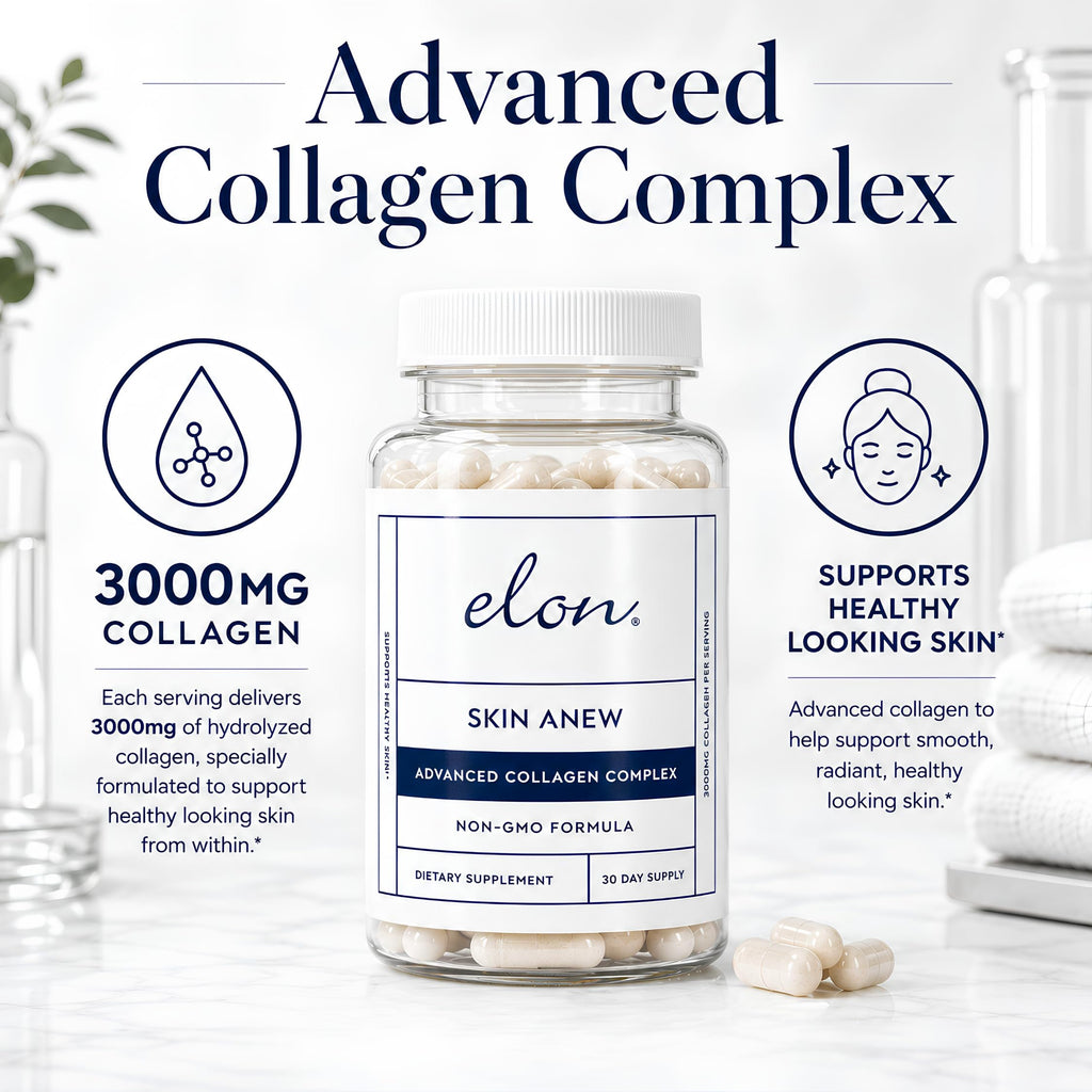 Elon Skin Anew Hydrolyzed Collagen 3000 mg - 120 Capsules - image 2