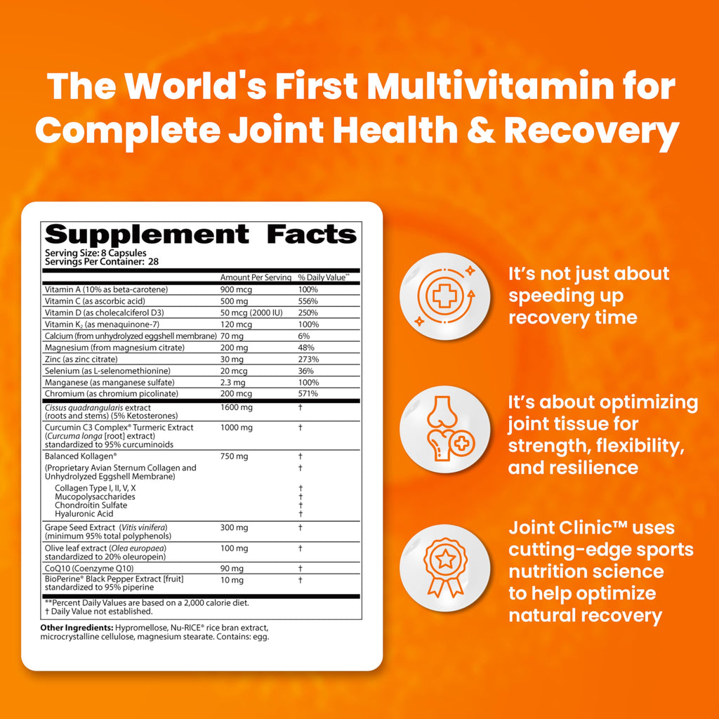 SaltWrap Joint Clinic Multivitamin with Collagen - 224 Capsules - image 2