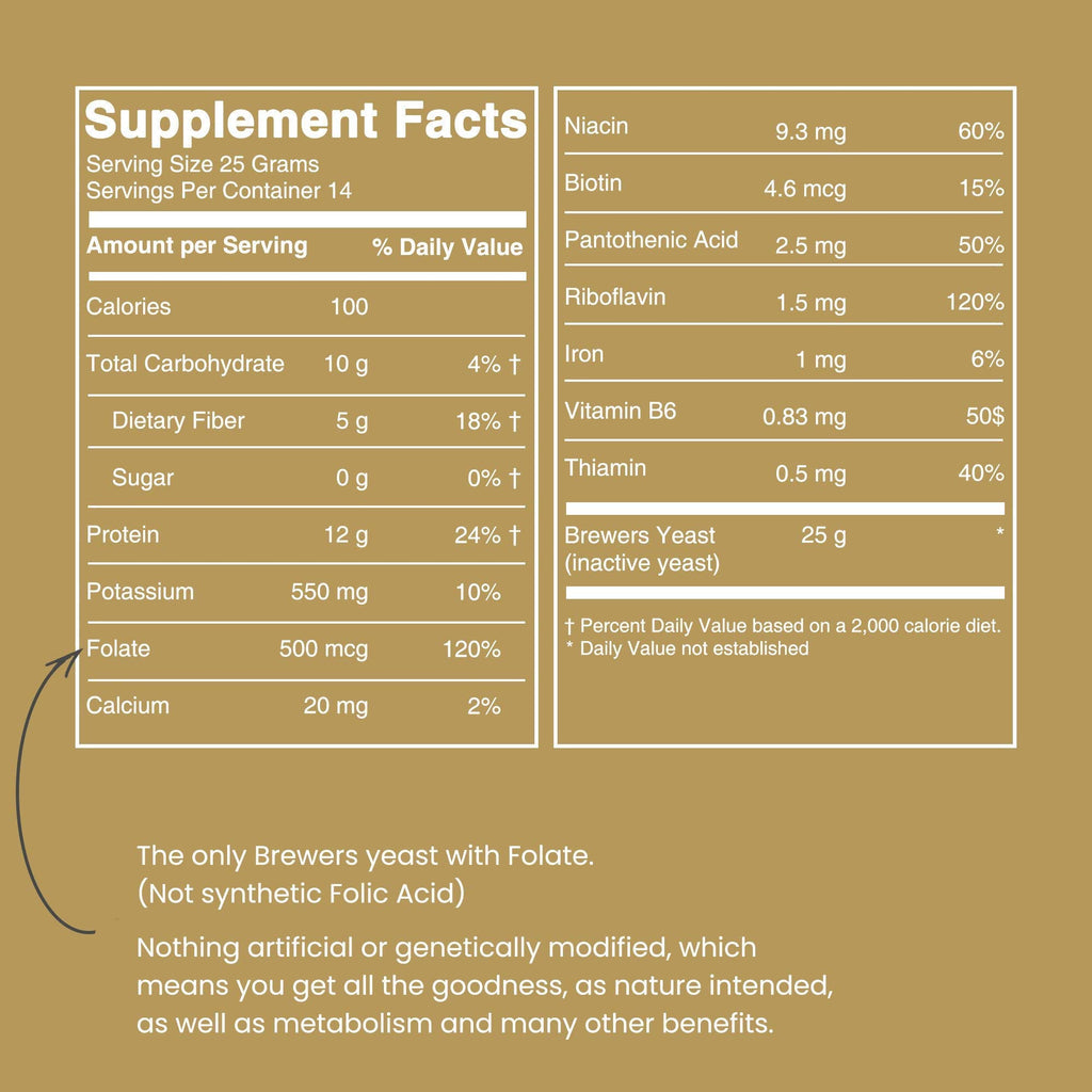 Lewis Labs Brewer's Yeast Flakes Powder - 24.7 Ounces (Pack of 2) - image 2