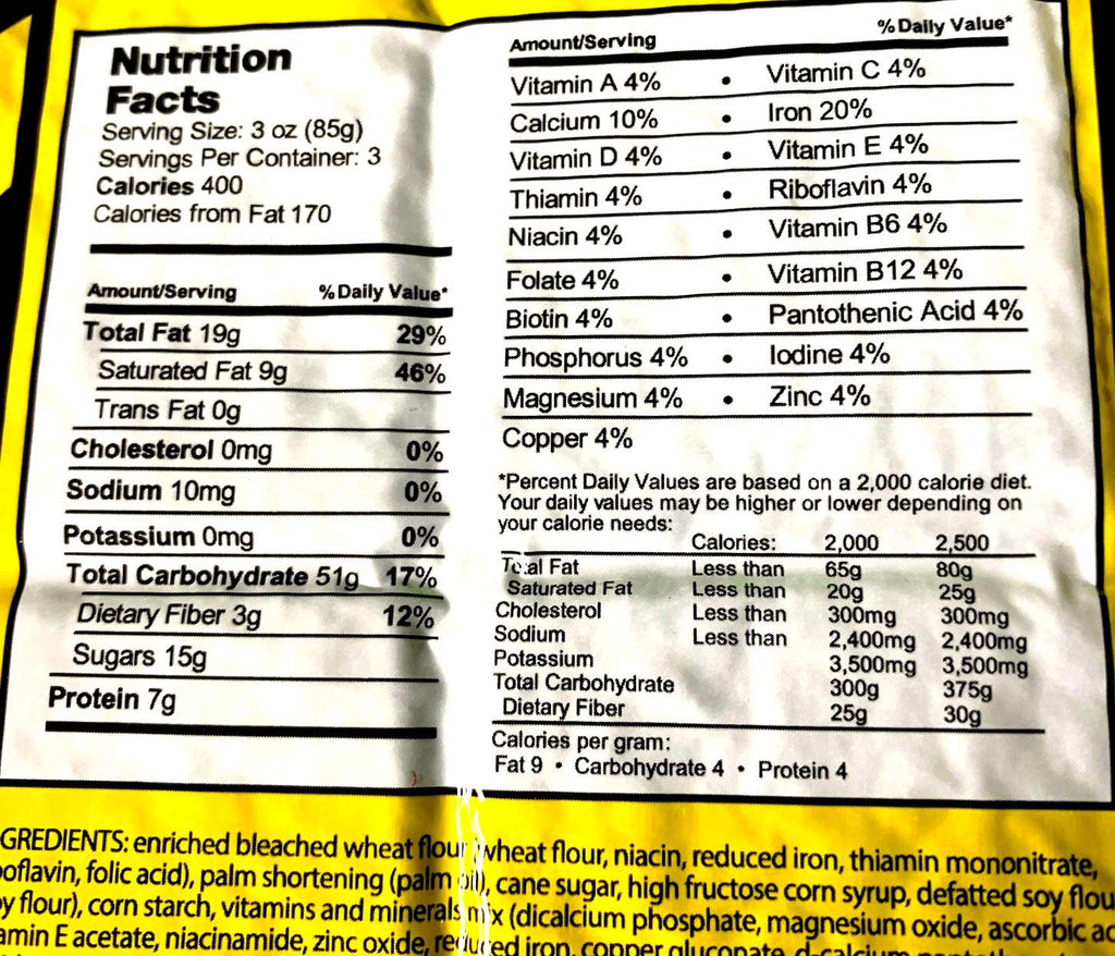 MAYDAY 1200-Calorie Emergency Food Rations with 5-Year Shelf Life