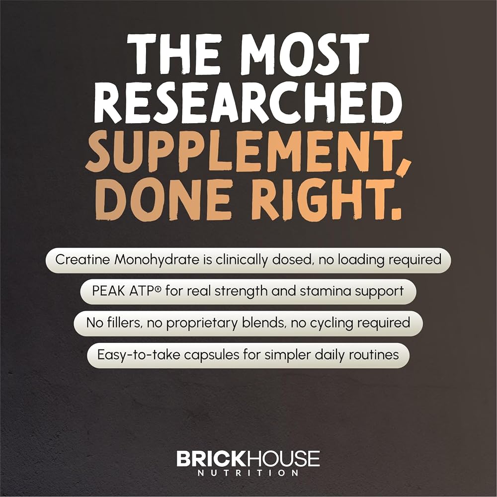 BRICKHOUSE NUTRITION Foundation Creatine Powder Muscle Builder - 5 oz - image 3
