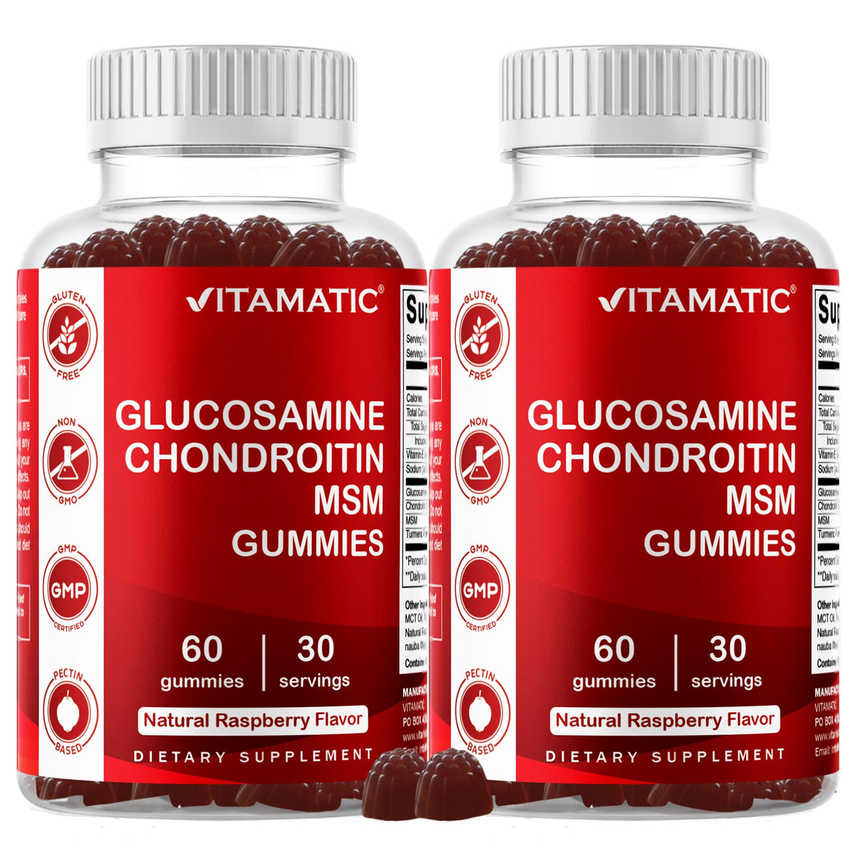 Vitamatic Glucosamine Chondroitin MSM Joint Support - 120 Gummies