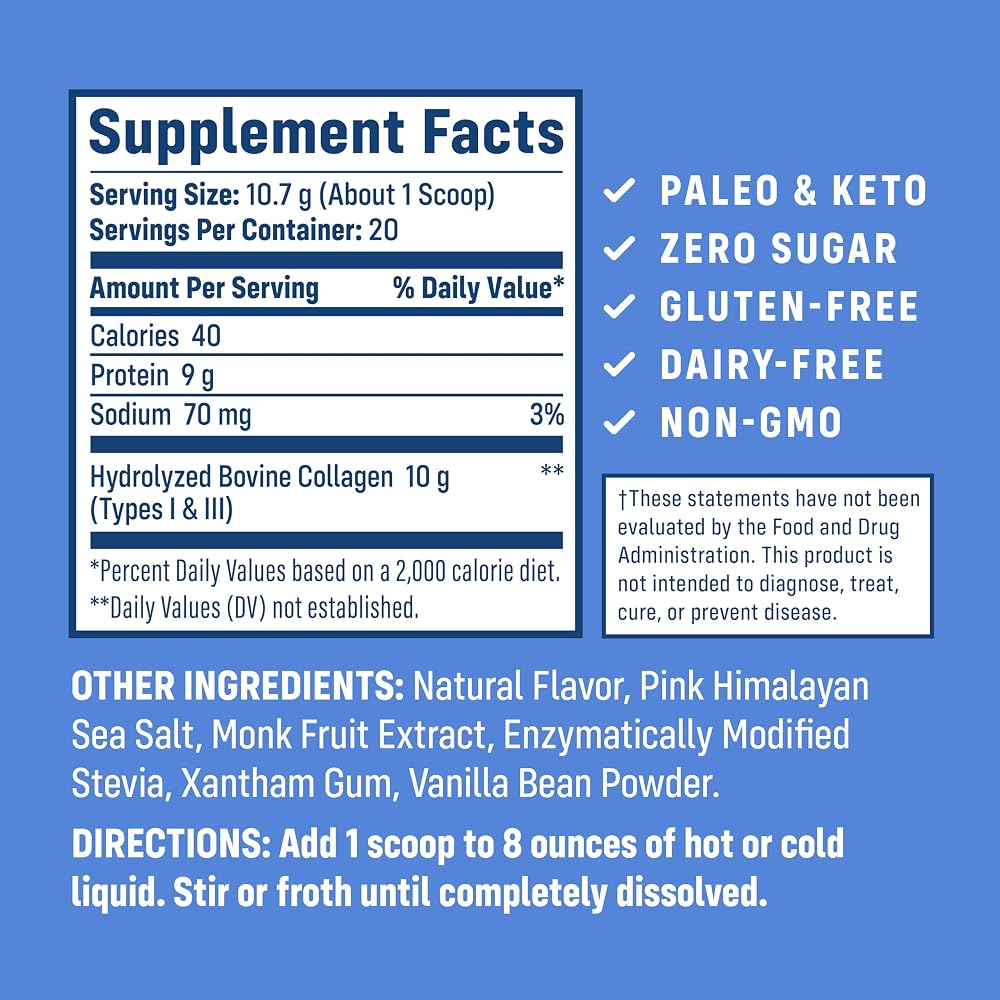 NativePath Collagen Peptides Hydrolyzed Type 1 & 3 Powder - 7.5 oz - image 5