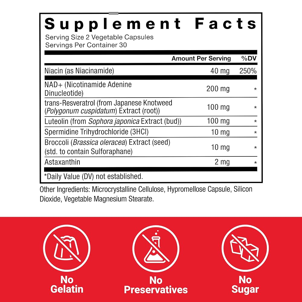 Force Factor NAD+ Longevity Nutrient Complex - 60 Capsules - image 7