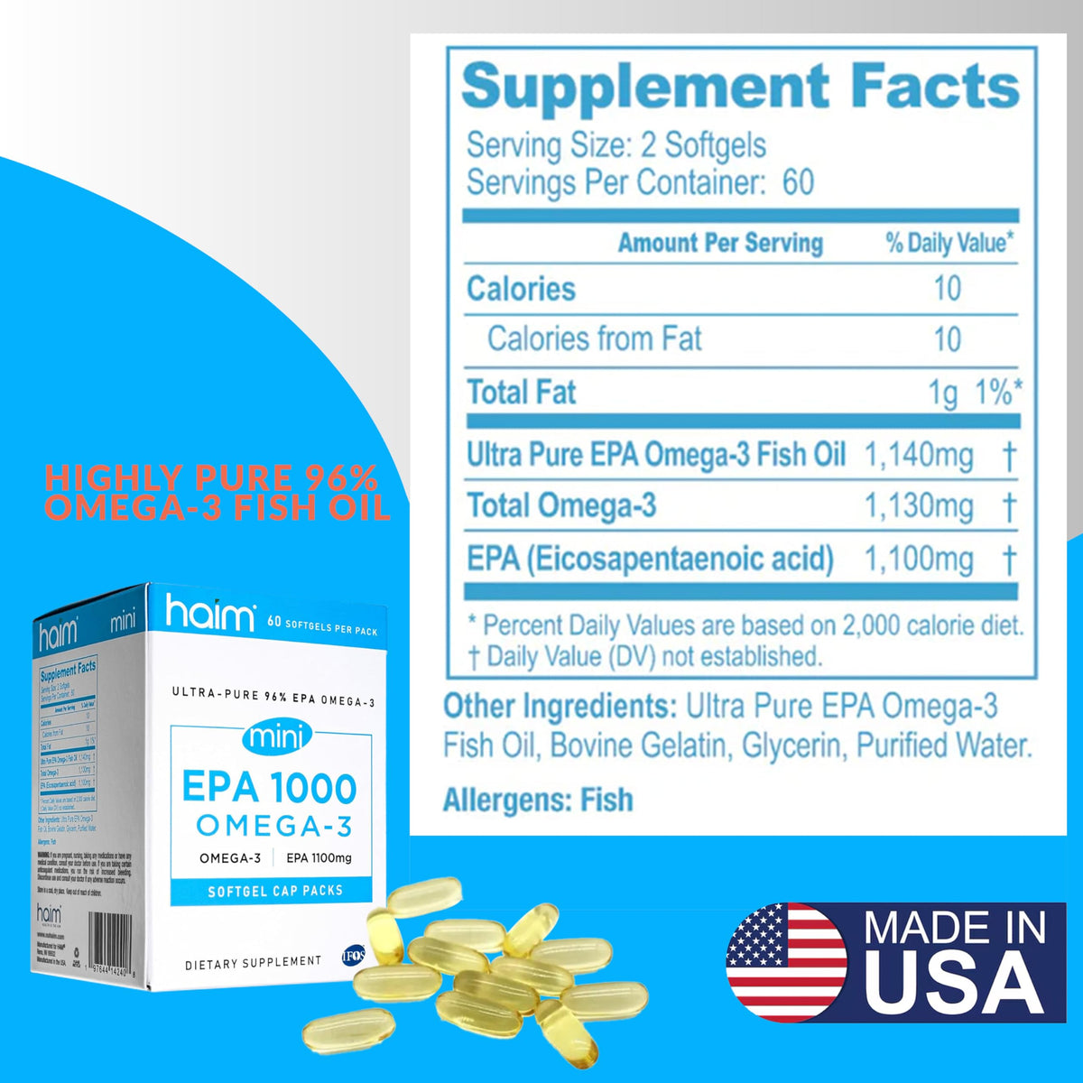 HAIM EPA 1000 Omega 3