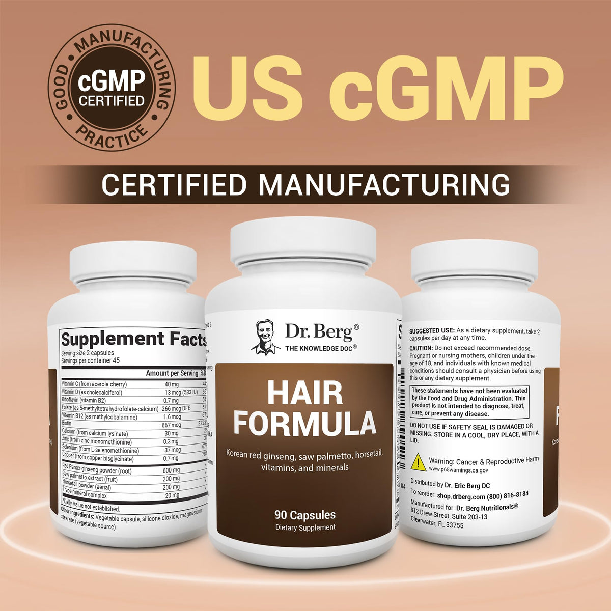 Dr. Berg Hair, Skin & Nails with Biotin - 90 Capsules - image 5