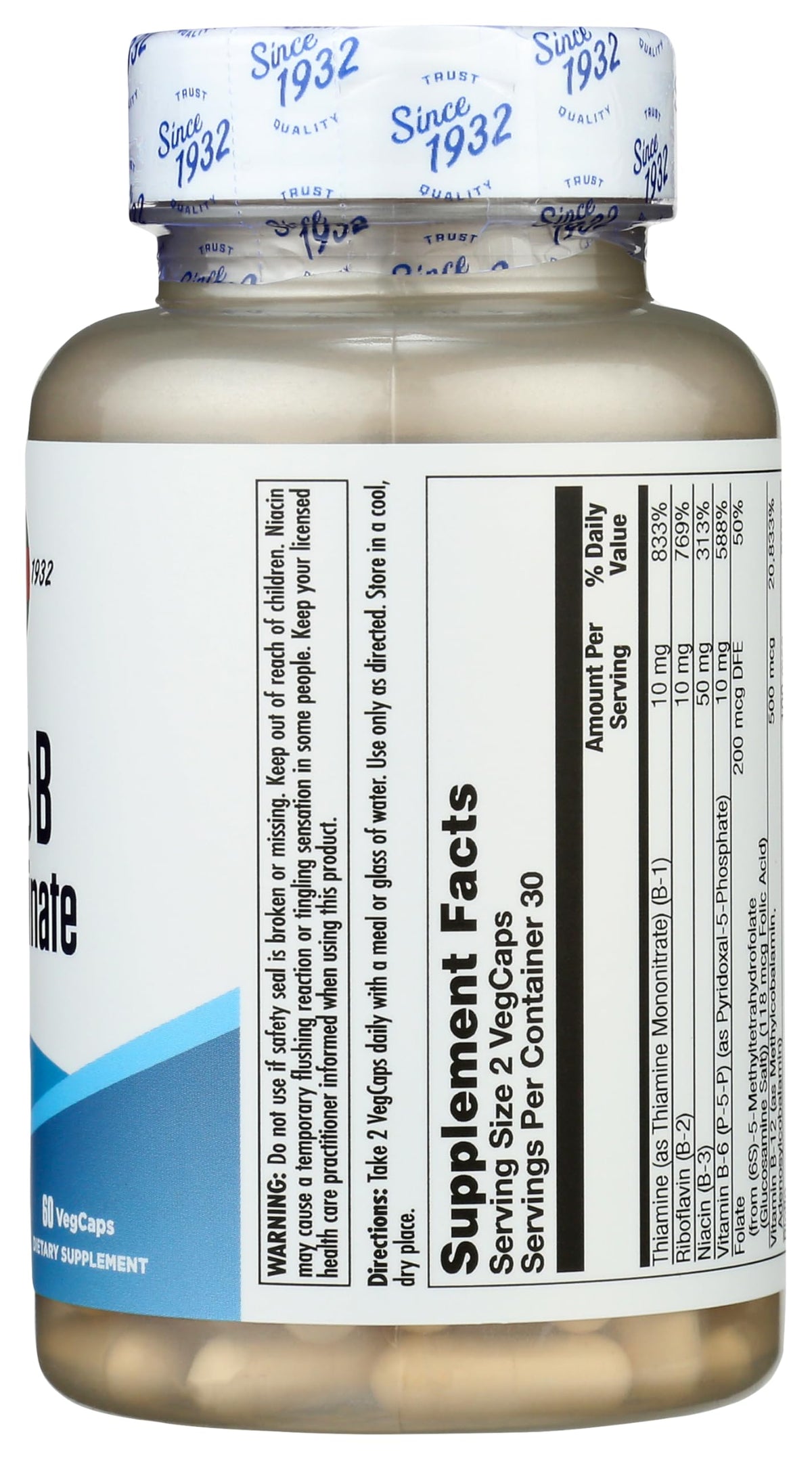KAL Stress B Magnesium Glycinate - 60 Vegetarian Capsules - image 5