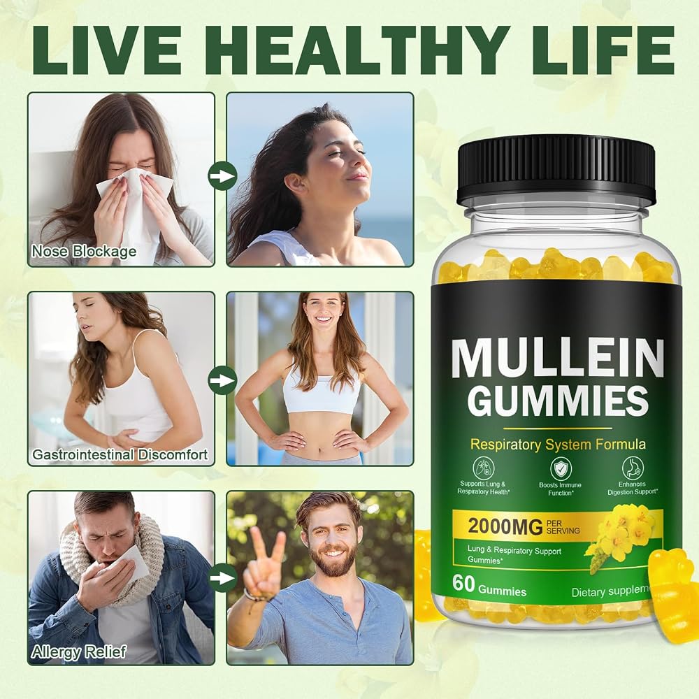 Ruduwu Mullein Gummies for Lung Detox