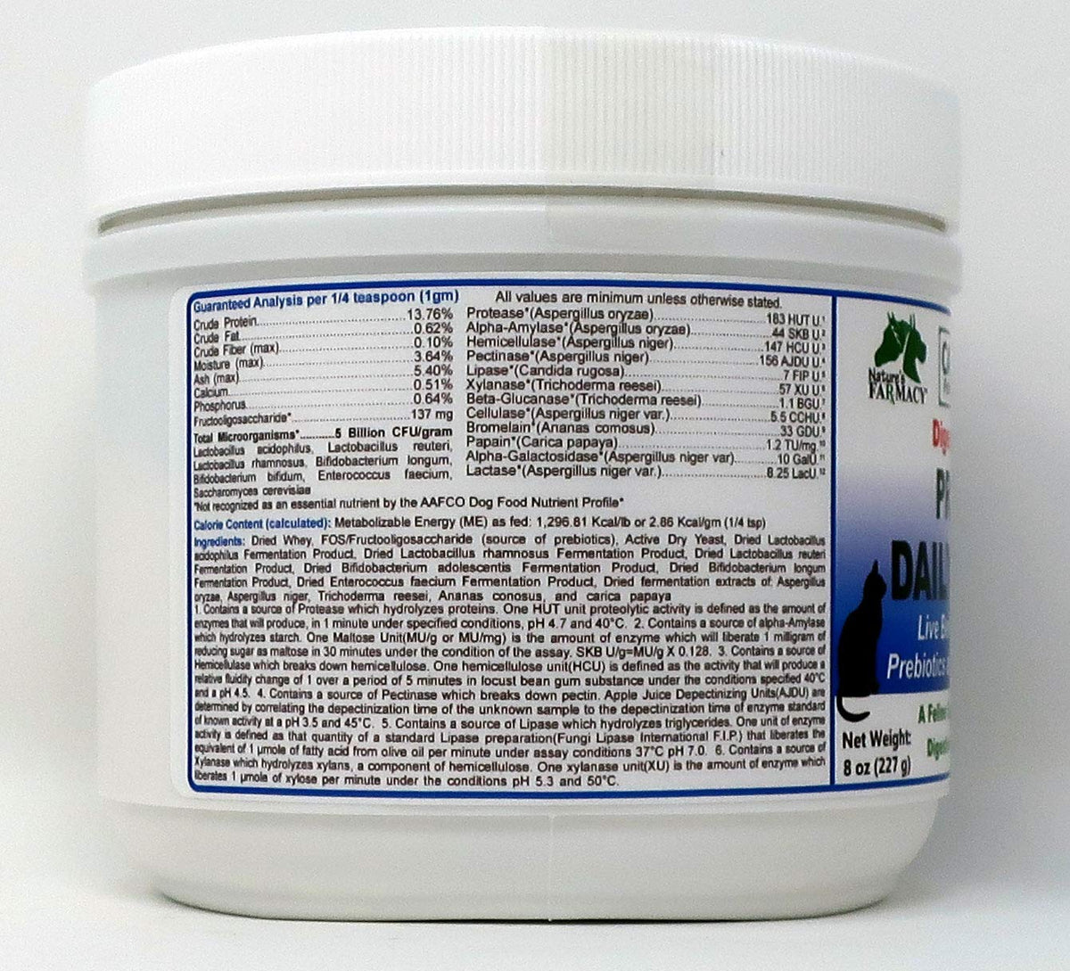 CATZYMES Probiotic Daily Balance Prebiotics Powder - 8 oz - image 2