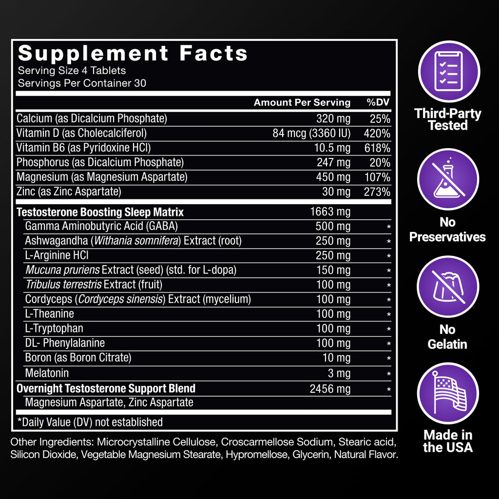 Force Factor Test X180 PM Testosterone Booster - 120 Tablets - image 6