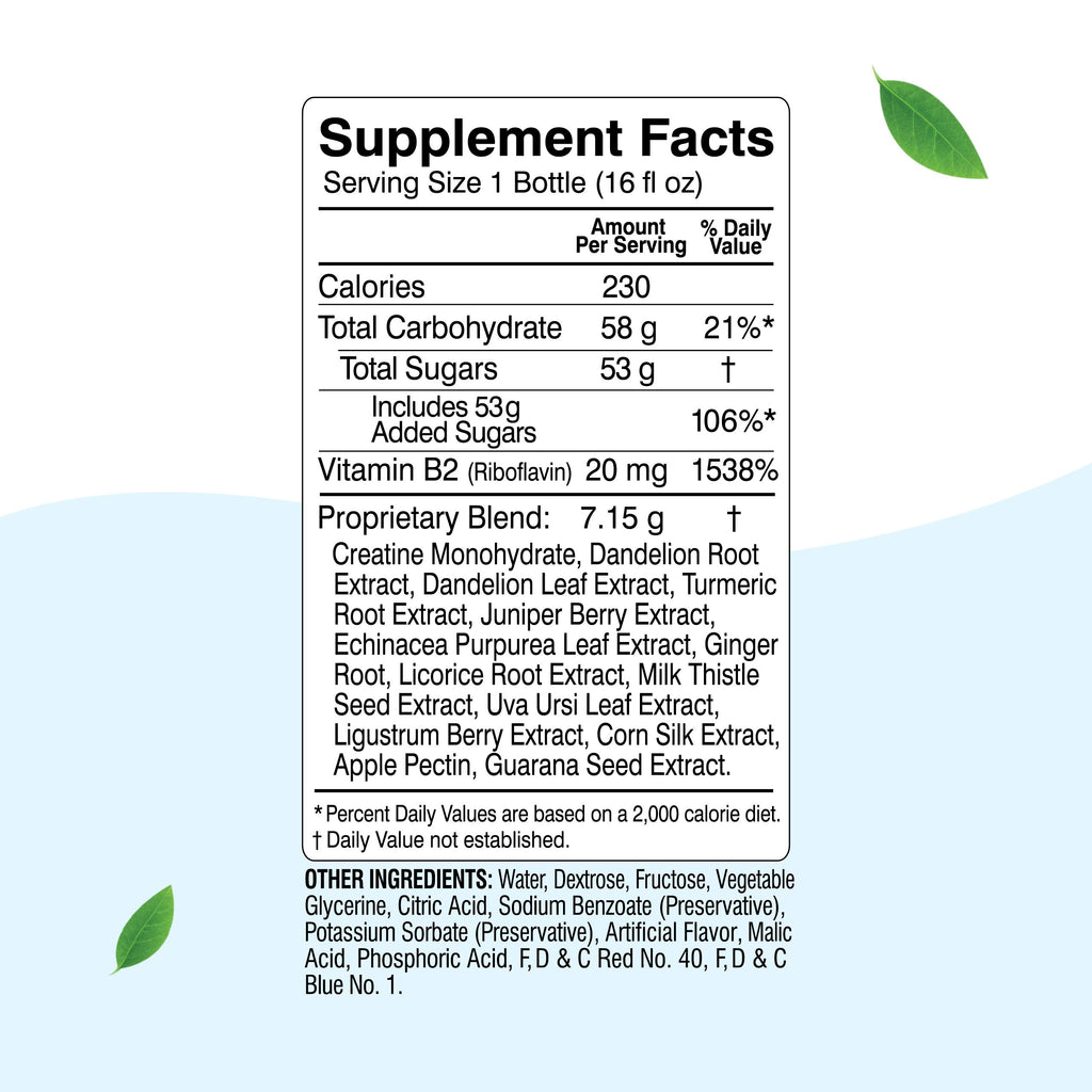Herbal Clean Qcarbo16 Same-Day Detox Cleanse Drink (16 fl oz) - Grape - image 2