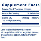 Life Extension Vitamin B12 Methylcobalamin 500mcg - 100 Lozenges - image 3